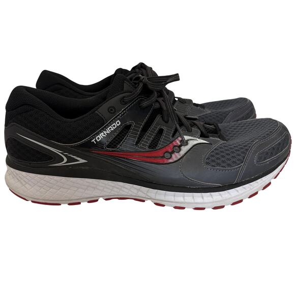 Saucony - Tornado 2 - Versafoam Running Sneaker Shoes - Black/Red- Men\'s 12.5 main image 8